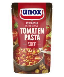 Unox Tomaten pasta soep met extra gehaktballen, paprika en wortel 570 ml