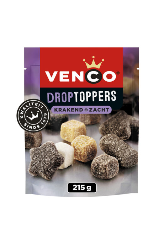 Venco Mix Dropsuri Crocante si Moi cu Salmiac 215g, import Olanda