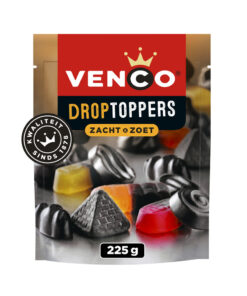Venco Droptoppers zacht & zoet 225 g