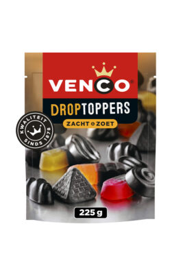 Venco Droptoppers zacht & zoet 225 g