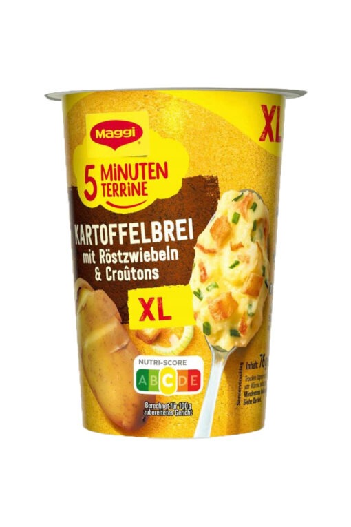 MAGGI 5 minute piure de cartofi cu ceapa prajita si crutoane 76g, import Germania