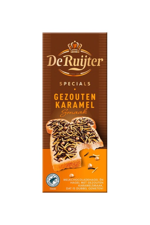 Fulgi de ciocolata cu lapte si caramel sarat De Ruijter – Olanda 200g