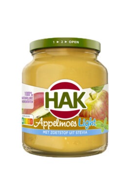 Hak Appelmoes Light Sos de mere cu Indulcitor Stevia 350 g