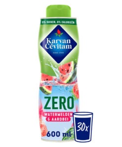 Karvan Cevitam Zero Zahar Sirop Pepene si Capsune 600 ml