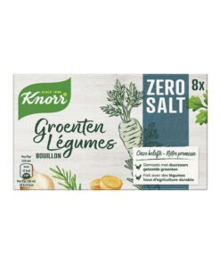 Knorr Bouillon cuburi gust de legume – Fara Sare – 8 bucati, 72g, Olanda