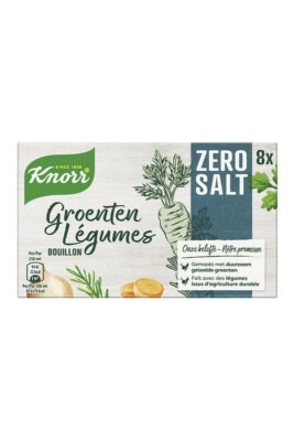 Knorr Bouillon cuburi gust de legume – Fara Sare – 8 bucati, 72g, Olanda