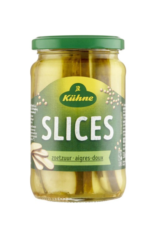 Castraveti felii, dulci-acrisori 330 gr, Kuhne