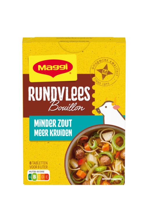 Maggi Bouillon cuburi gust de vita cu continut redus de sare 8 bucati, 72g , Olanda