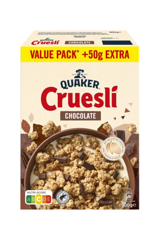Quaker Cruesli cereale cu ciocolata 900 g