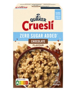 Quaker Cruesli cereale cu ciocolata 400 g, fara zahar adaugat, Olanda