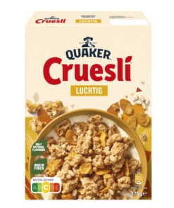 Quaker Cruesli Muesli cu ovaz, orez si fulgi de porumb 375g, import Olanda