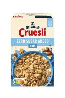 Quaker Cruesli cereale cu nuci 400 g, fara zahar adaugat, Olanda