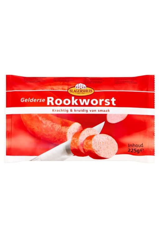 Slagershuis Gelderse Rookworst Carnati afumati 225g, Olanda