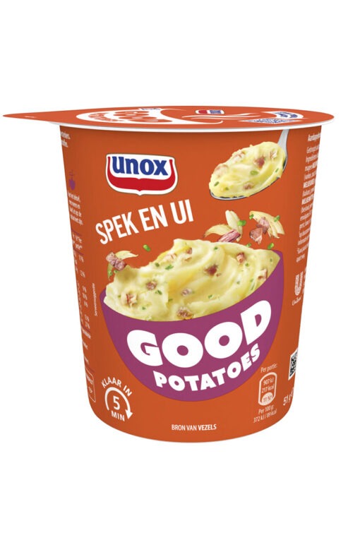Unox Good piure instant cu bacon si ceapa 51g