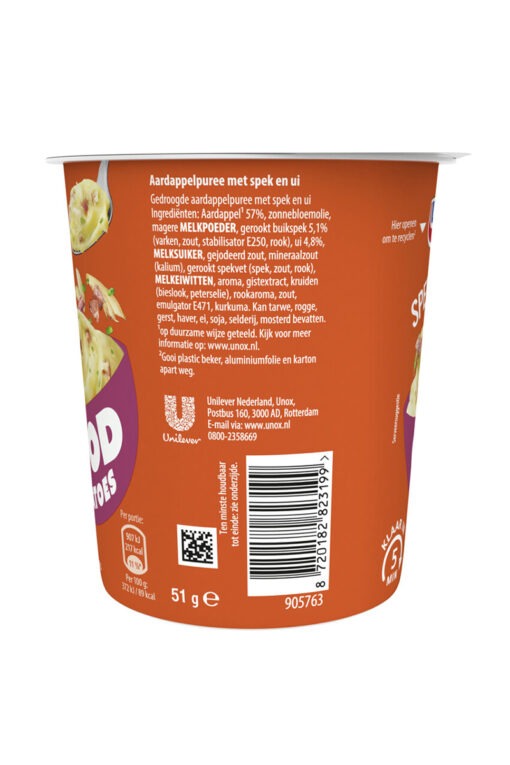 Unox Good piure instant cu bacon si ceapa 51g – Bild 2