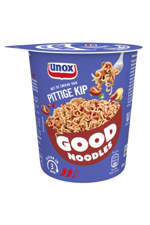 Unox Good Noodles cu aroma de pui picant 64g