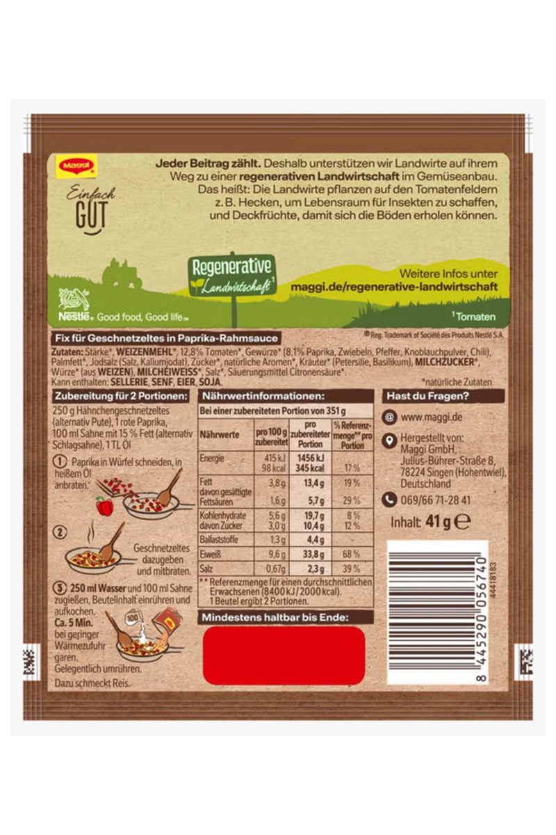 Maggi Fix pentru pui cu paprika 41g - immagine 2