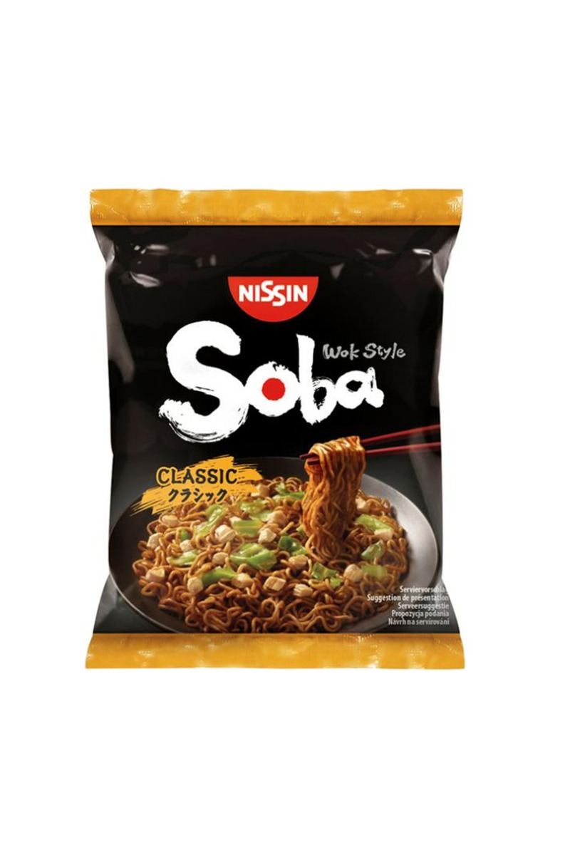 Soba Nissin Noodles cu sos condimentat Clasic 109g