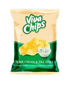 Viva Chips cu Aroma de Smantana si Marar 100 g