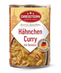 Dreistern Pui cu legume si curry 400g