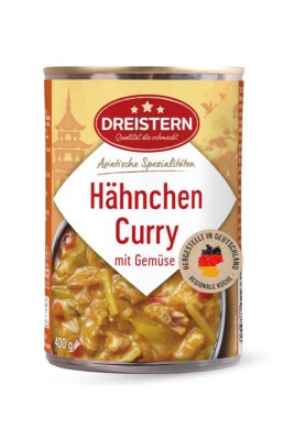 Dreistern Pui cu legume si curry 400g