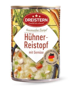 Eintopf de pui cu orez si legume Dreistern 400 ml