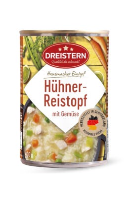 Eintopf de pui cu orez si legume Dreistern 400 ml