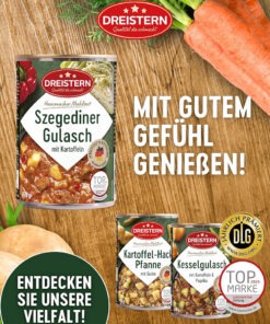 Vedere alternativă la Gulas de Seghedin Dreistern 400 ml