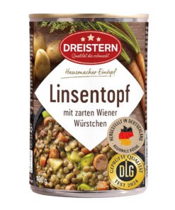 Dreistern Mancare de linte cu crenvursti vienezi 400 g