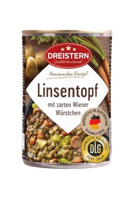 Dreistern Mancare de linte cu crenvursti vienezi 400 g