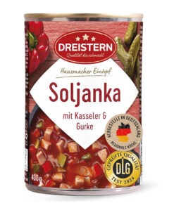 Dreistern Soljanka ciorba traditionala cu cotlet de porc afumat si castraveti murati 400 g