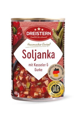 Dreistern Soljanka ciorba traditionala cu cotlet de porc afumat si castraveti murati 400 g