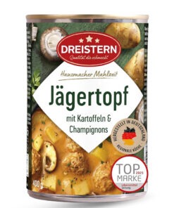 Dreistern Jägertopf tocanita de cartofi, cu ciuperci si chiftelute 400 g