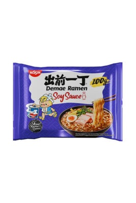 Nissin Noodles Instant Demae Ramen Soy Sauce 100g