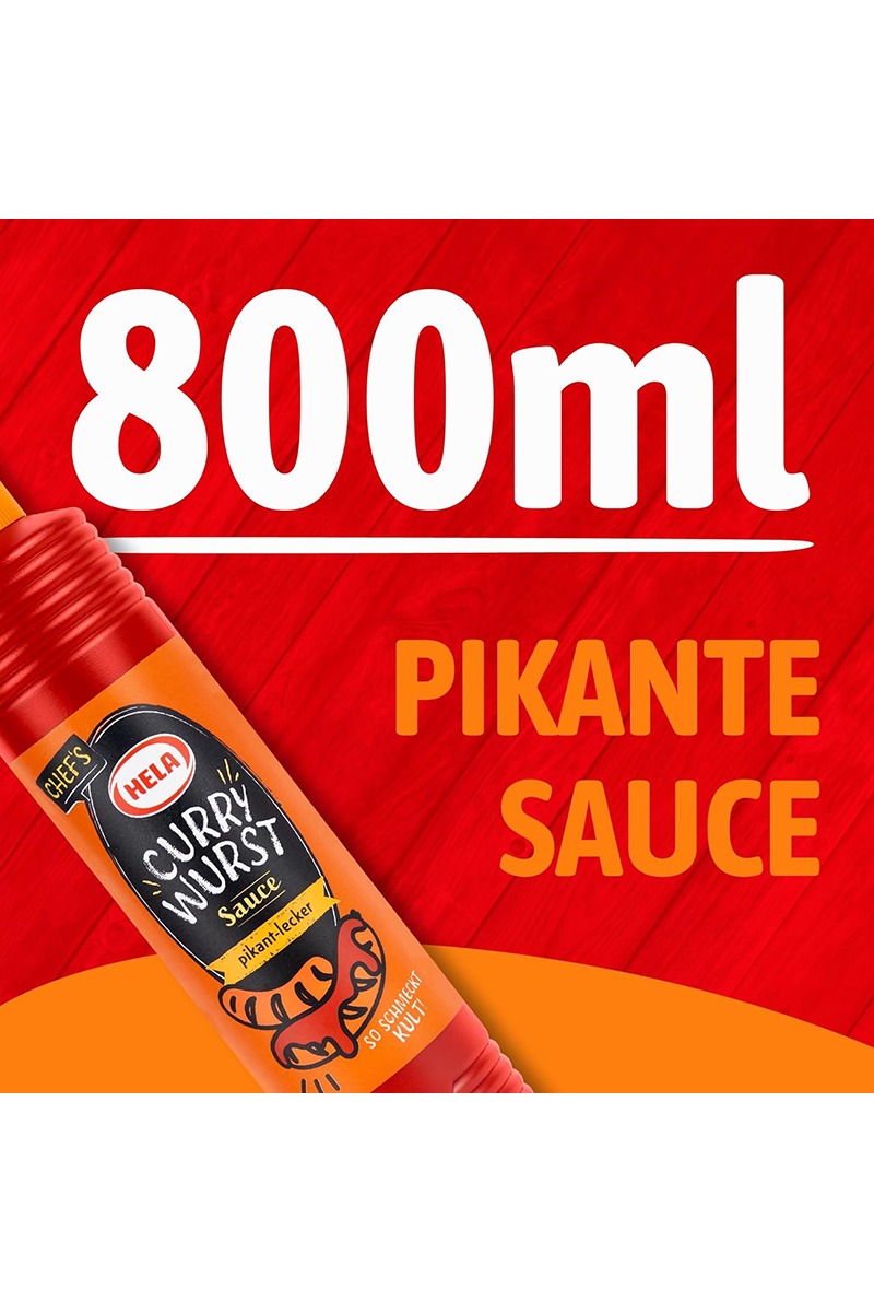 Hela Sos Curry pentru carnati, picant, 800 ml - imagine 5