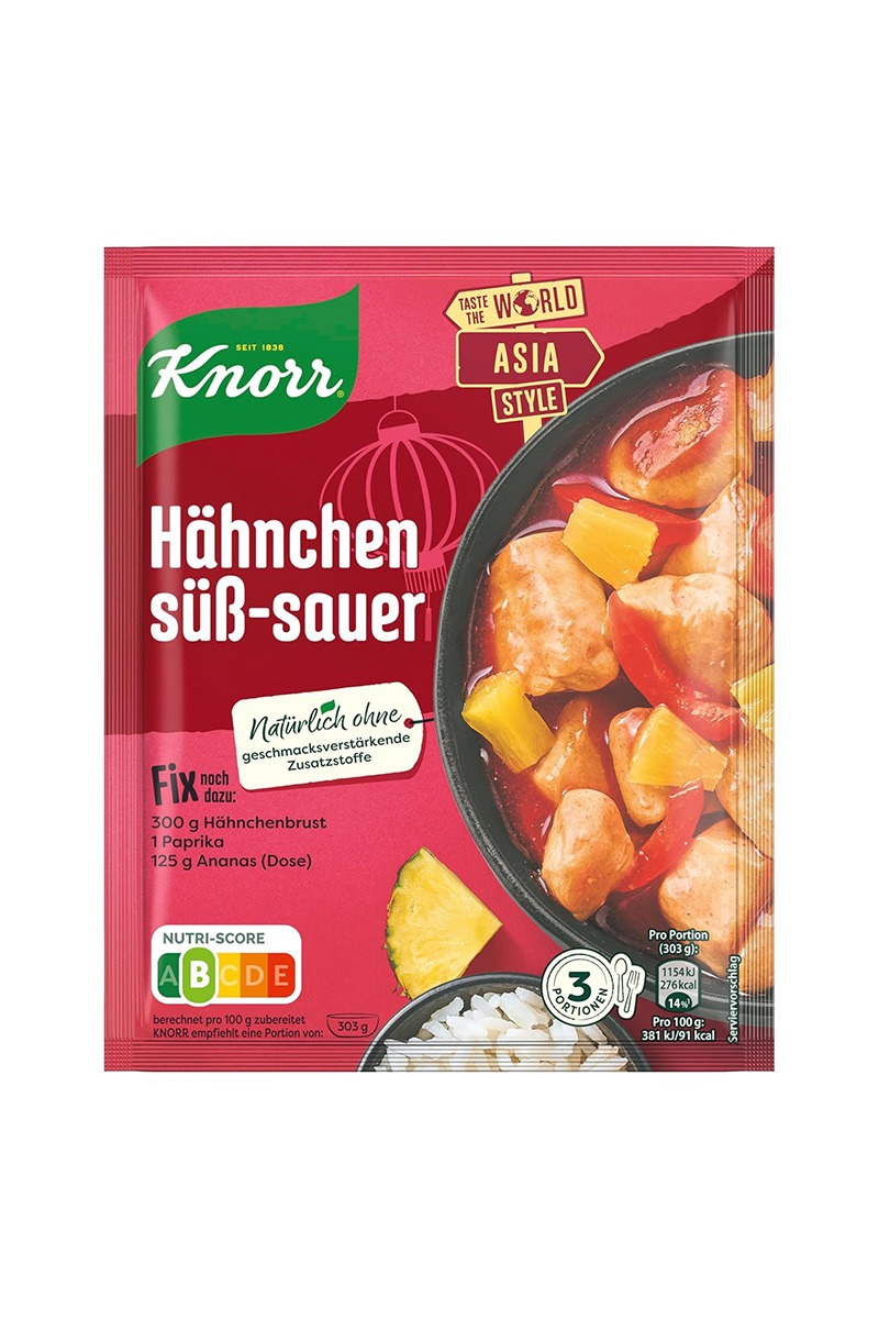 Knorr Fix Condimente pentru pui dulce-acrisor in stil asiatic 61g
