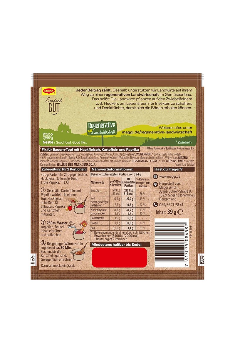 Maggi Fix Condimente pentru tocanita taraneasca cu carne tocata 39g - imagine 4