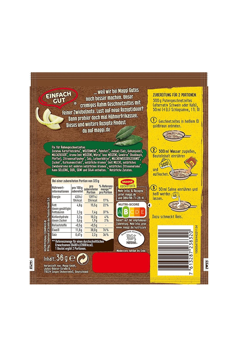 Maggi Fix Condimente pentru carne in sos cremos de smantana 36g - imagine 4