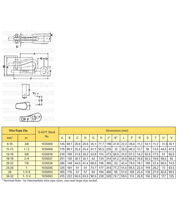 S421T - Wedge Socket - 11-13 mm - Afbeelding 2