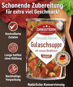 Alternative view of Dreistern Supa Gulas Picanta cu Carne de Vita Frageda 400 ml