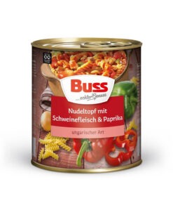 Buss Tocanita cu paste, carne de porc si ardei gras, 800 g