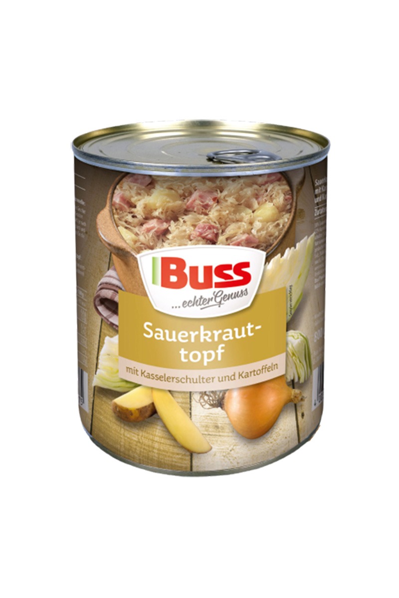 Buss Tocanita de varza murata cu cartofi si spata de porc afumata 800g