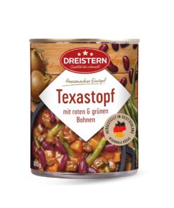 Tocanita Dreistern in stil Texas cu fasole rosie si verde 800g