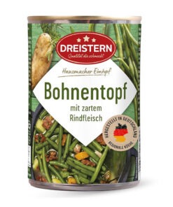 Tocana de fasole verde cu carne de vita Dreistern 800g