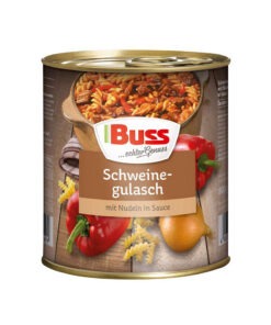 Buss Gulas de porc cu paste in sos 800g