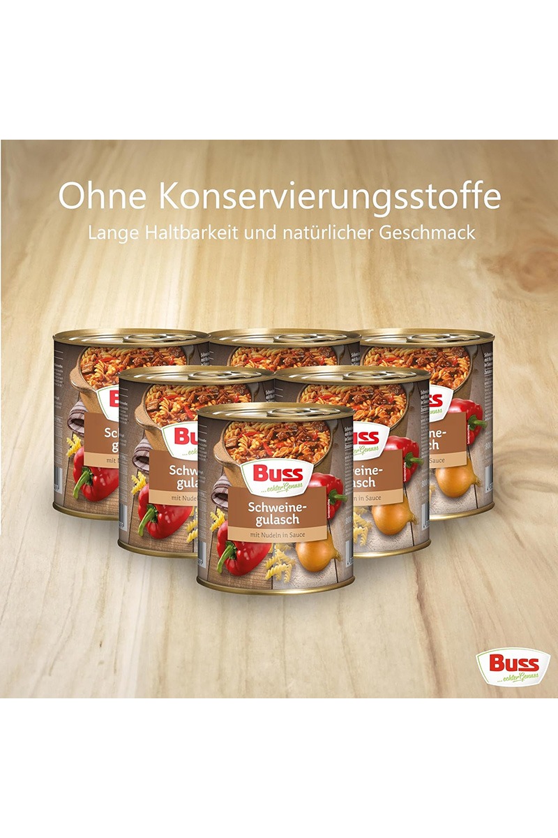 Buss Gulas de porc cu paste in sos 800g – Image 4