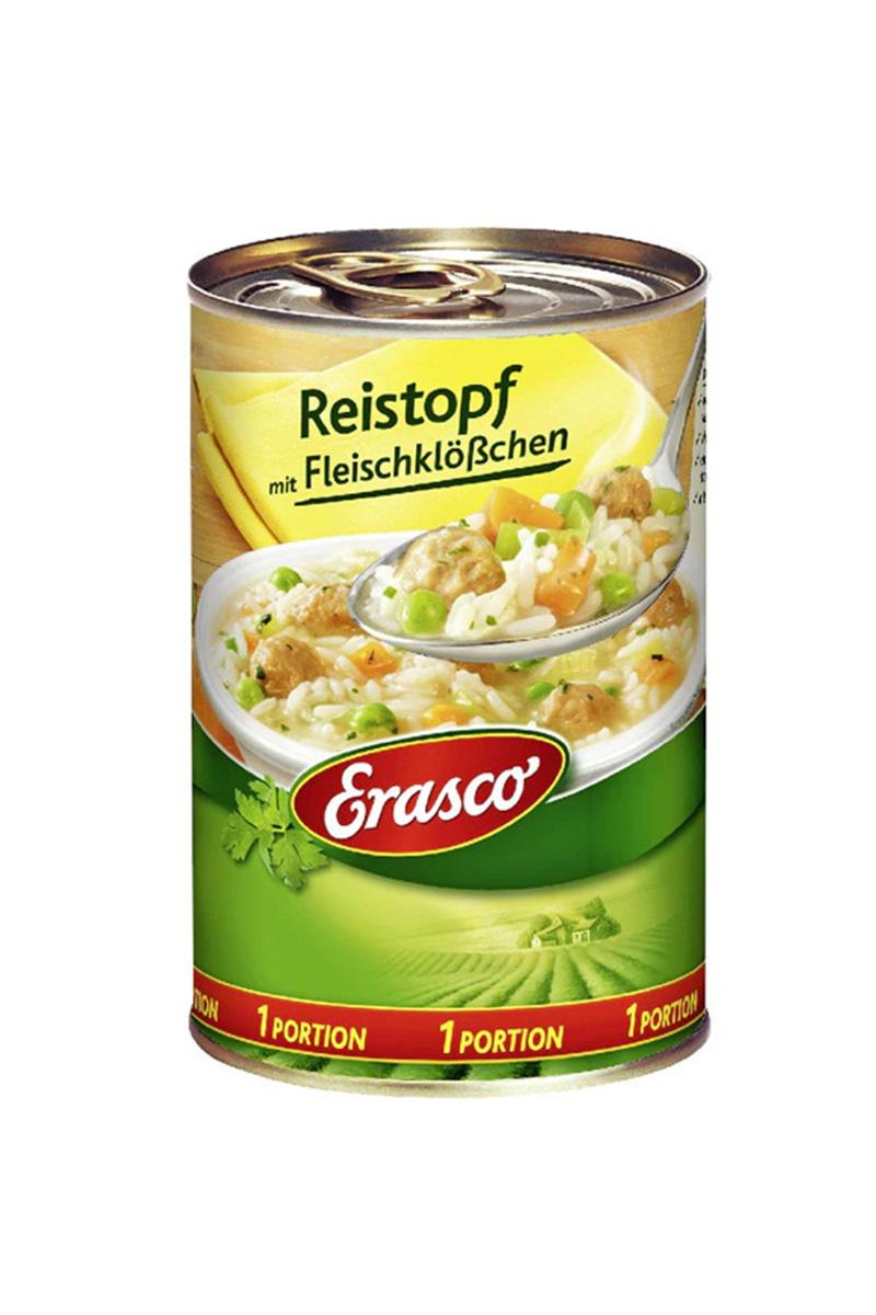 Erasco tocanita de orez cu chiftelute de porc 400g