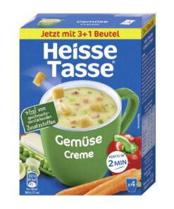 Heisse Tasse Supa crema de legume 4 x 18.3 g, import Germania