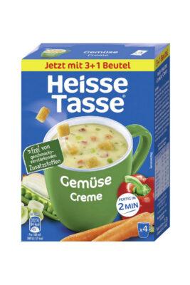 Heisse Tasse Supa crema de legume 4 x 18.3 g, import Germania