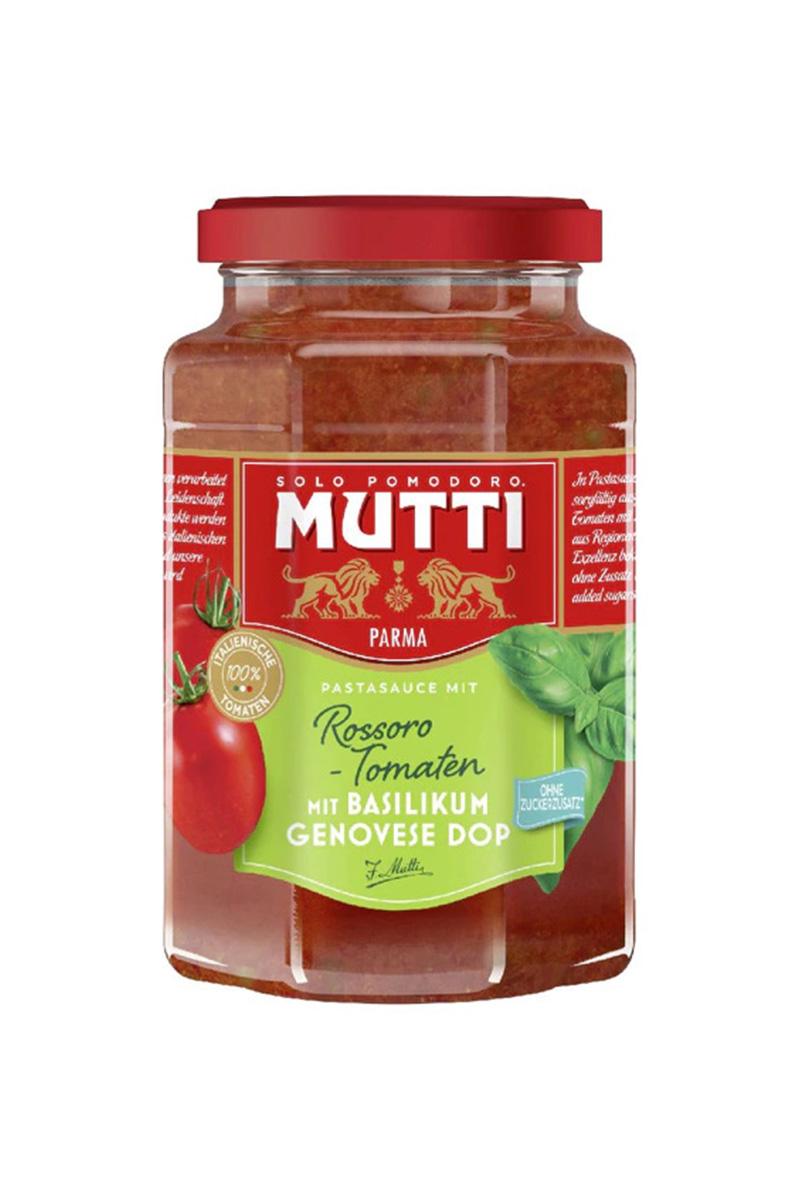 Mutti Sos pentru paste cu rosii Rossoro si busuioc genovez, 400 g
